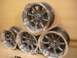 Ford Escort Capri Cortina 7x13 Deep Dish Alloy Wheel Set Jbw Minilight Style