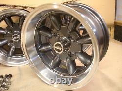 Ford Escort Capri Cortina 7x13 Deep Dish Alloy Wheel Set Jbw Minilight Style