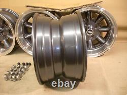 Ford Escort Capri Cortina 7x13 Deep Dish Alloy Wheel Set Jbw Minilight Style