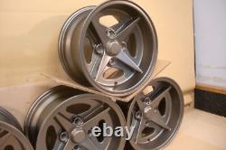 Ford Escort Capri Cortina 7x13 Jbw Gp5 Alloy Wheel Set 13x7 Et2 Satin Gunmetal