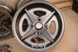Ford Escort Capri Cortina 7x13 Jbw Gp5 Alloy Wheel Set 13x7 Et2 Satin Gunmetal
