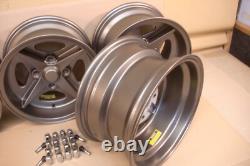 Ford Escort Capri Cortina 7x13 Jbw Gp5 Alloy Wheel Set 13x7 Et2 Satin Gunmetal