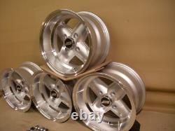 Ford Escort Capri Cortina Silver Revolite 7x13 Alloy Wheel Set 13x7 Et-7 Jbw