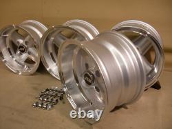 Ford Escort Capri Cortina Silver Revolite 7x13 Alloy Wheel Set 13x7 Et-7 Jbw