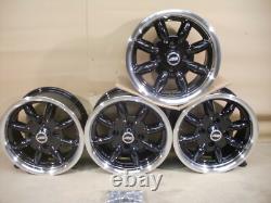 Ford Escort Cortina Capri 6x13 Alloy Wheel Set Jbw Minilight Style 13x6