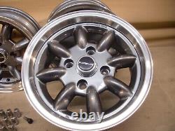 Ford Escort Cortina Capri 6x13 Alloy Wheel Set Jbw Superlite 13x6 Gun Metal