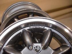 Ford Escort Cortina Capri 6x13 Alloy Wheel Set Jbw Superlite 13x6 Gun Metal