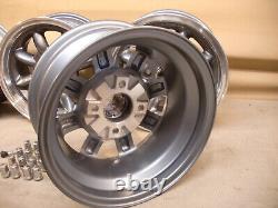 Ford Escort Cortina Capri 6x13 Alloy Wheel Set Jbw Superlite 13x6 Gun Metal