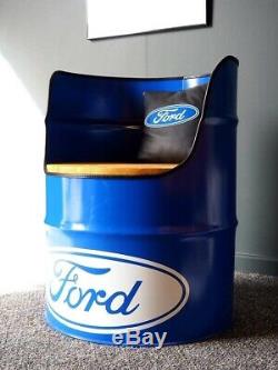 Ford Escort Cortina Capri Oil Drum Seat Chair Furniture Man Cave