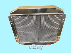 Ford Escort Mk 1 / 2, Cortina 42mm Core Aluminium Radiator + 14 Fan & Switch