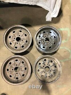 Ford Escort Mk2 Mk1 Mexico Rs2000 Cortina Gt Capri Deep Dish Steel Rims Set X4