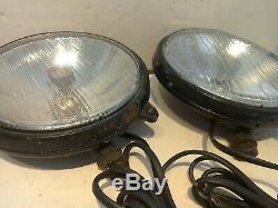 Ford Escort Mk2 Sport Fiesta Mk1 Xr2 Cortina Mk4 S Spot Lamps Org Carello Pair