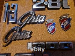Ford Job Lot Classic Badges Emblems Logos Escort Cortina, Capri Granada Ghia etc