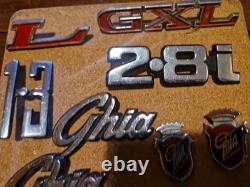 Ford Job Lot Classic Badges Emblems Logos Escort Cortina, Capri Granada Ghia etc