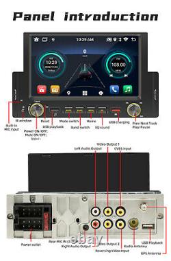 GPS Navigation 1 DIN Car Radio Multimedia Player Head Unit CarPlay Android USB