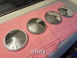 Genuine Ford Escort Cortina Capri Anglia Chrome Hubcaps Centre Caps (B008)