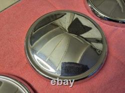 Genuine Ford Escort Cortina Capri Anglia Chrome Hubcaps Centre Caps (B008)