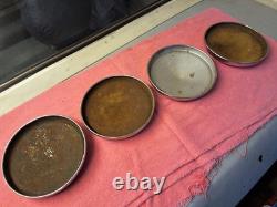 Genuine Ford Escort Cortina Capri Anglia Chrome Hubcaps Centre Caps (B008)