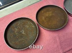 Genuine Ford Escort Cortina Capri Anglia Chrome Hubcaps Centre Caps (B008)