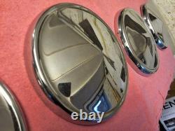 Genuine Ford Escort Cortina Capri Anglia Chrome Hubcaps Centre Caps (B008)