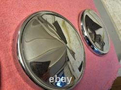 Genuine Ford Escort Cortina Capri Anglia Chrome Hubcaps Centre Caps (B008)