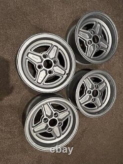 Genuine Ford RS 13 Alloys Black Escort Capri Cortina 4 Stud