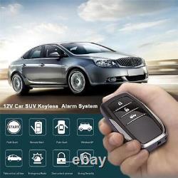 Keyless Entry Kit Remote Starter Stop Push Button Engine Locking Car Accessories