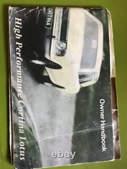 LOTUS CORTINA Mk2 Owner Handbook, 1967, High Performance, Ford Twin Cam