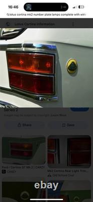 Lotus Cortina Mk2 O/s Rear Indicator Lens New Old Stock