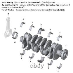 Lotus Ford Twin Cam Elan Escort Cortina 1.5 1.6 cam bearings set ACL 10C5808-STD