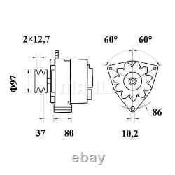 MAHLE Alternator MG 100 MK1 FOR Kadett T2/LN1 124 Escort Passat Astra Transit S