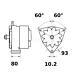 Mahle Alternator Mg 493 Mk2 For Transporter Kadett Escort 124 Astra Passat S-cla