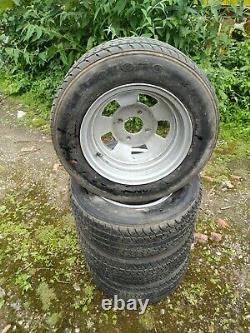 MK1 Capri Escort Cortina Classic Ford 13 Banded Steels with Tyres Set of Four