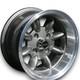 Minilite Style Alloy Wheels Anthracite For Ford Cortina Mk2 7x13 Et