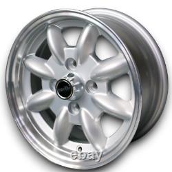 Minilite Style Aluminum Rims Silver For Ford Cortina MK2 7x13 ET -7 Minilite Style Aluminum Rims Silver For Ford Cortina MK2 7x13 ET -7