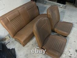Mk2 Ford Cortina GT Lotus Tan / Brown Basket Weave Front And Rear Seats