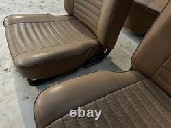 Mk2 Ford Cortina GT Lotus Tan / Brown Basket Weave Front And Rear Seats