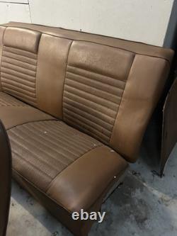 Mk2 Ford Cortina GT Lotus Tan / Brown Basket Weave Front And Rear Seats