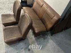 Mk2 Ford Cortina GT Lotus Tan / Brown Basket Weave Front And Rear Seats