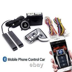 PKE Keyless Entry Engine Start Alarm System Push Button Remote Start Stop Kits