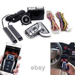 PKE Keyless Entry Engine Start Alarm System Push Button Remote Start Stop Kits