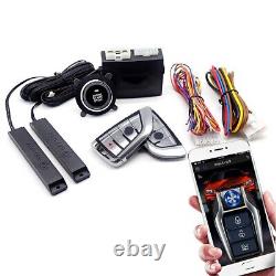 PKE Keyless Entry Engine Start Alarm System Push Button Remote Start Stop Kits