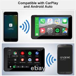 Portable Car Radio FM Wireless Apple Carplay Android Auto Rear Camera Navigation