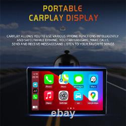 Portable Car Radio FM Wireless Apple Carplay Android Auto Rear Camera Navigation