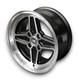 Rs Style Alloy Wheels Black For Ford Cortina Mk2 7x15 Et 5