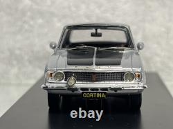 Rare Traxx Top Gear 143 Ford Cortina GT Mk2 In Quick Silver In Display Case