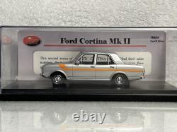 Rare Traxx Top Gear 143 Ford Cortina GT Mk2 In Quick Silver In Display Case