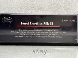 Rare Traxx Top Gear 143 Ford Cortina GT Mk2 In Quick Silver In Display Case