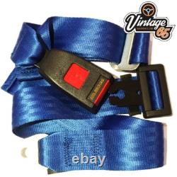 Rear Pair Fully Automatic Inertia Black Seat Belt E Approved For Classic Ford