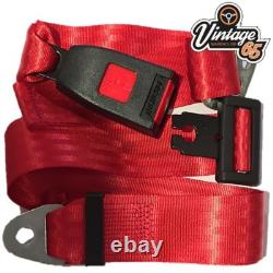 Rear Pair Fully Automatic Inertia Black Seat Belt E Approved For Classic Ford